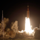 SLS blasting off on November 16, 2022.